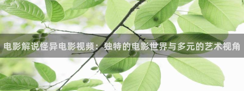 樱桃小视频官网入口：电影解说怪异电影视频：独特的电影世界与多元的艺术视角