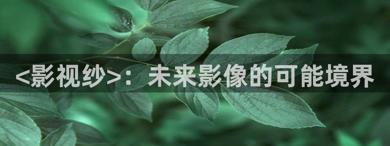 樱桃电视剧免费全集：<影视纱>：未来影像的可能境界
